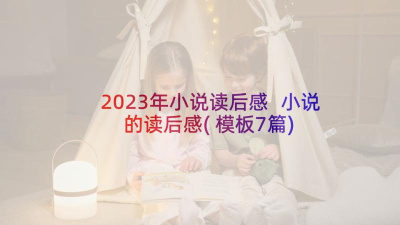 2023年小说读后感 小说的读后感(模板7篇)