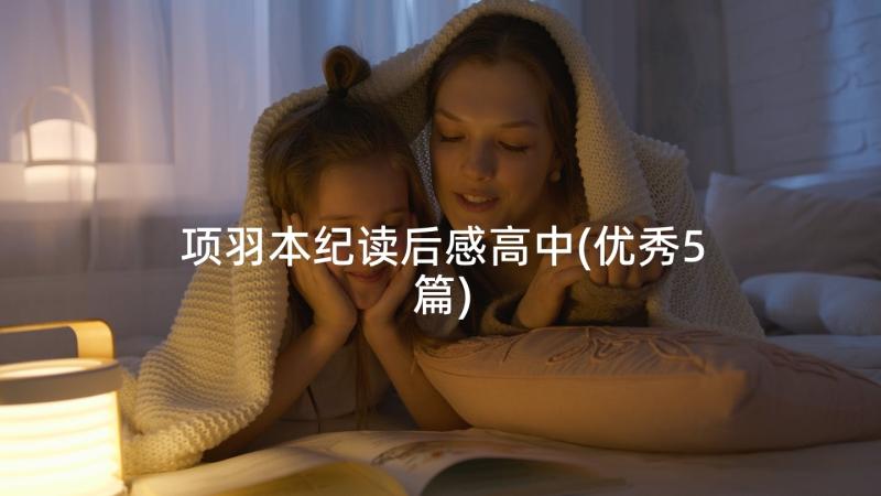 项羽本纪读后感高中(优秀5篇)