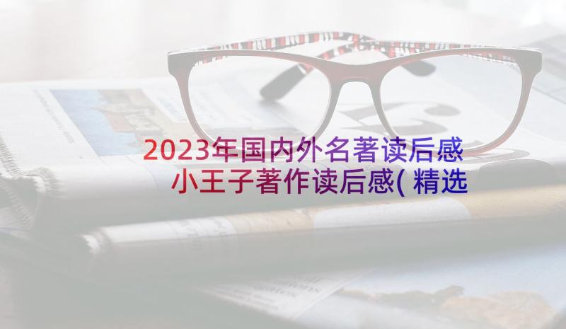 2023年国内外名著读后感 小王子著作读后感(精选7篇)