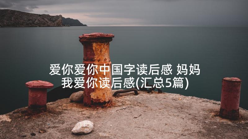 爱你爱你中国字读后感 妈妈我爱你读后感(汇总5篇)