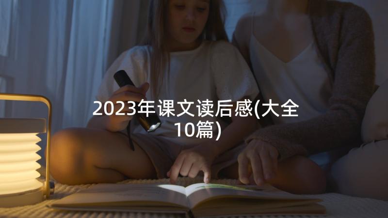 2023年课文读后感(大全10篇)