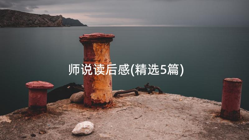 师说读后感(精选5篇)