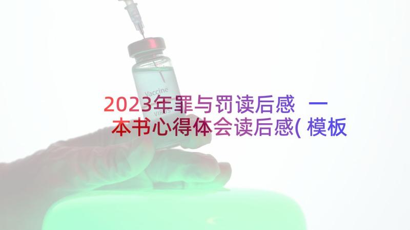 2023年罪与罚读后感 一本书心得体会读后感(模板10篇)