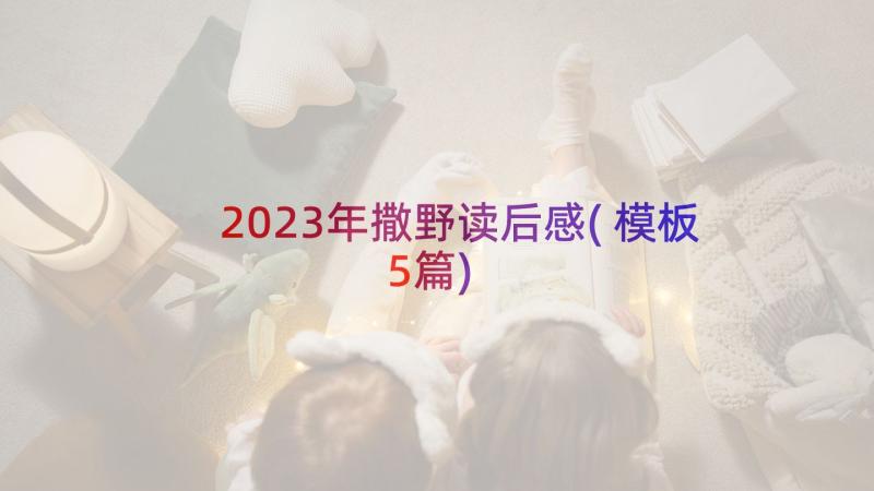 2023年撒野读后感(模板5篇)