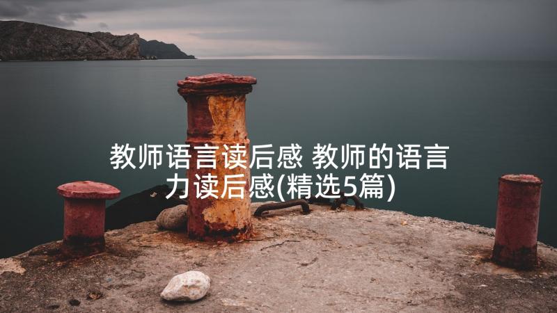 教师语言读后感 教师的语言力读后感(精选5篇)