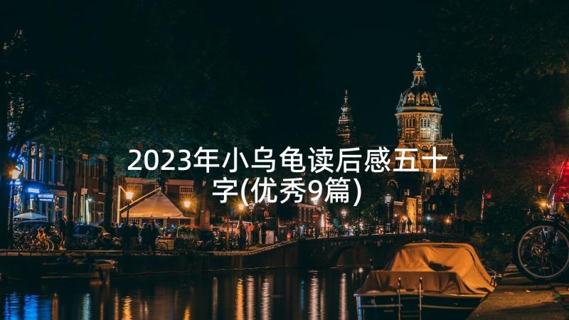 2023年小乌龟读后感五十字(优秀9篇)