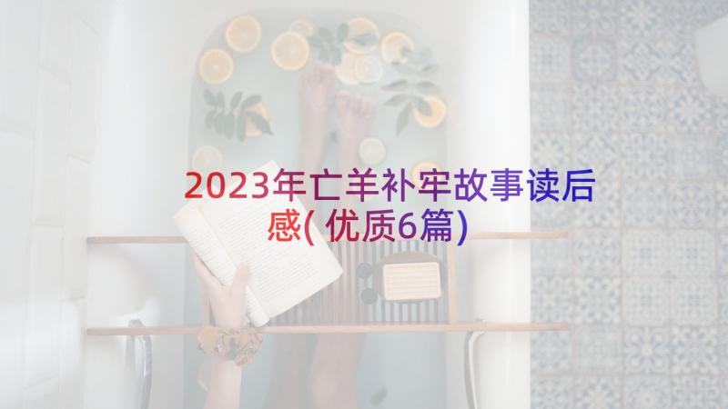 2023年亡羊补牢故事读后感(优质6篇)