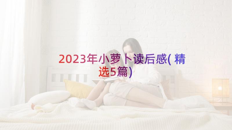 2023年小萝卜读后感(精选5篇)