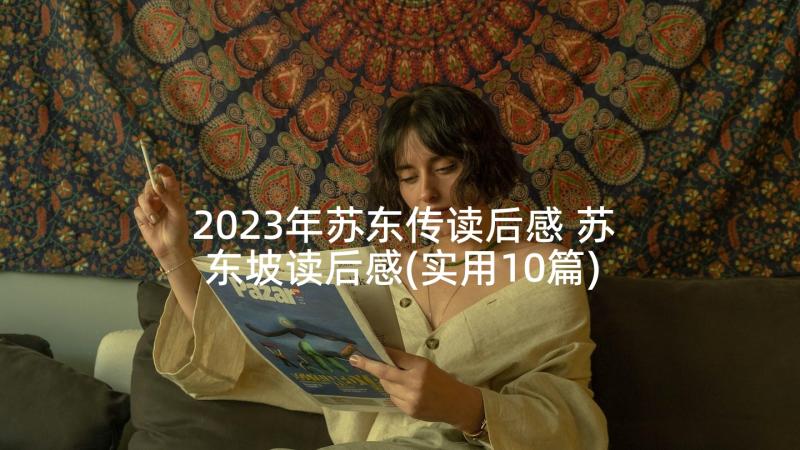 2023年苏东传读后感 苏东坡读后感(实用10篇)