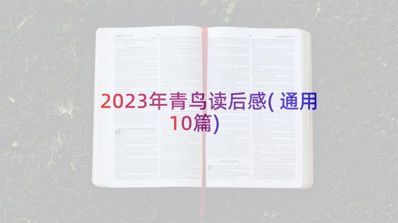 2023年青鸟读后感(通用10篇)