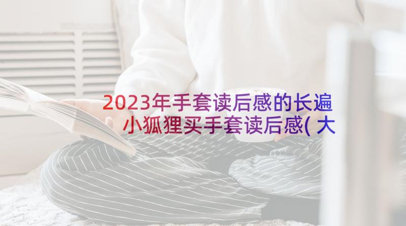 2023年手套读后感的长遍 小狐狸买手套读后感(大全7篇)