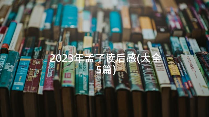 2023年孟子读后感(大全5篇)