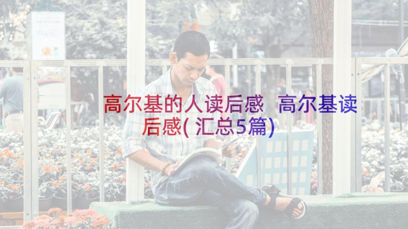 高尔基的人读后感 高尔基读后感(汇总5篇)