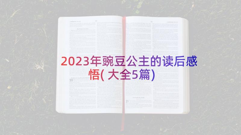 2023年豌豆公主的读后感悟(大全5篇)