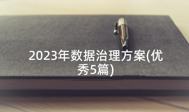 2023年数据治理方案(优秀5篇)