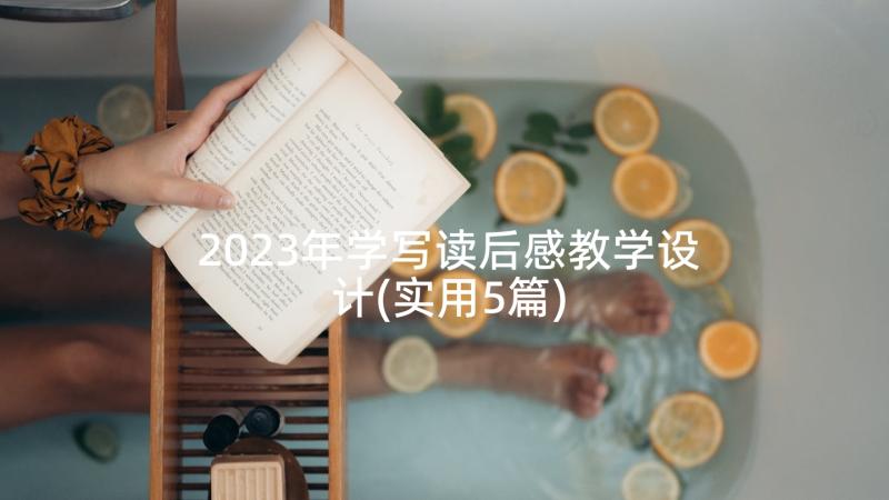 2023年学写读后感教学设计(实用5篇)