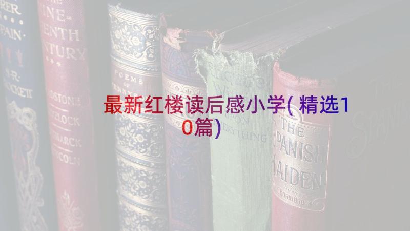 最新红楼读后感小学(精选10篇)