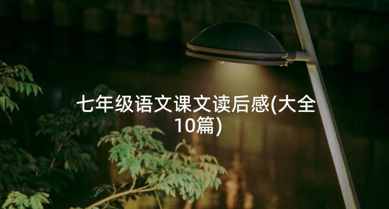 七年级语文课文读后感(大全10篇)