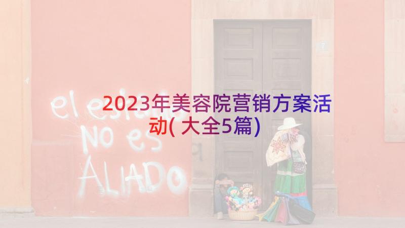 2023年美容院营销方案活动(大全5篇)