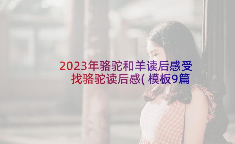 2023年骆驼和羊读后感受 找骆驼读后感(模板9篇)