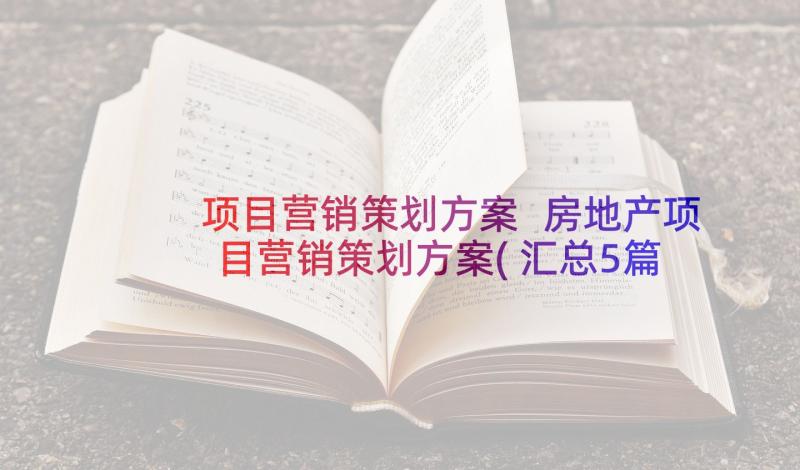 项目营销策划方案 房地产项目营销策划方案(汇总5篇)