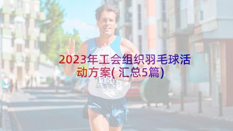 2023年工会组织羽毛球活动方案(汇总5篇)