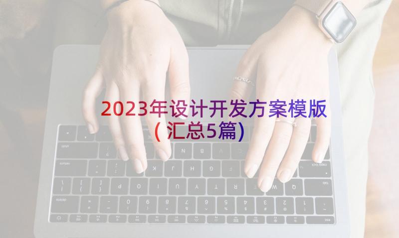 2023年设计开发方案模版(汇总5篇)