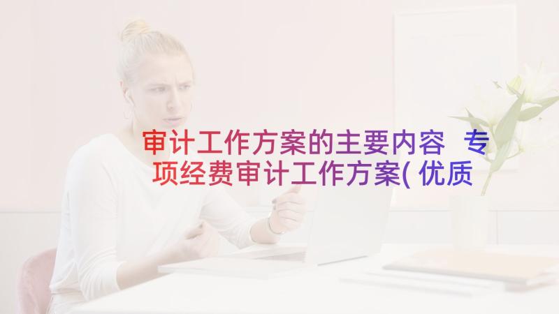 审计工作方案的主要内容 专项经费审计工作方案(优质5篇)