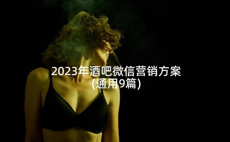 2023年酒吧微信营销方案(通用9篇)