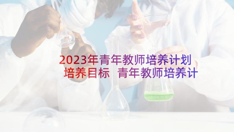 2023年青年教师培养计划培养目标 青年教师培养计划及实施方案(模板7篇)