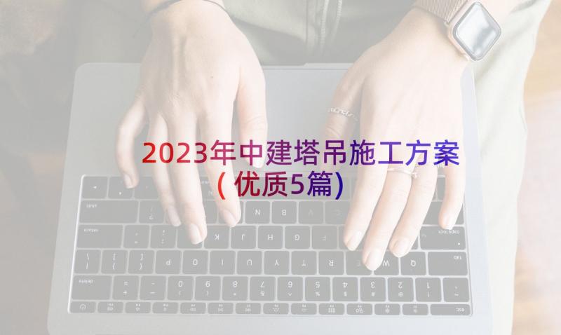 2023年中建塔吊施工方案(优质5篇)