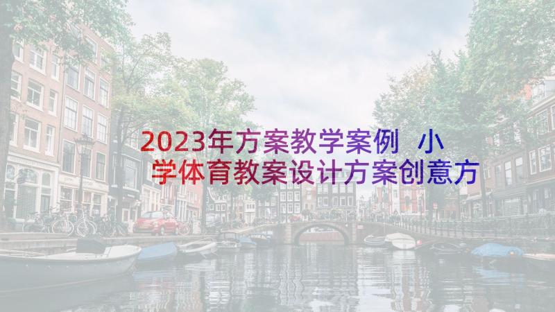 2023年方案教学案例 小学体育教案设计方案创意方案(实用5篇)