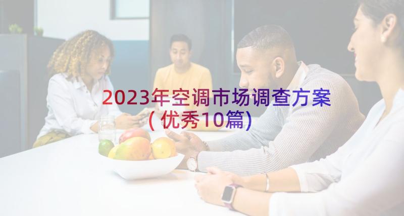 2023年空调市场调查方案(优秀10篇)