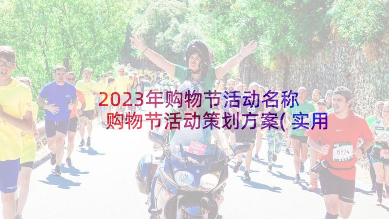 2023年购物节活动名称 购物节活动策划方案(实用5篇)