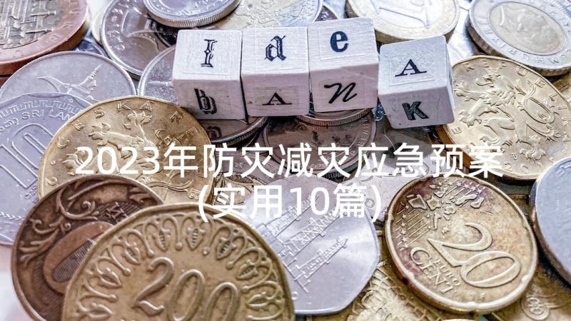 2023年防灾减灾应急预案(实用10篇)