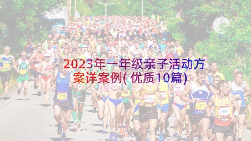 2023年一年级亲子活动方案详案例(优质10篇)