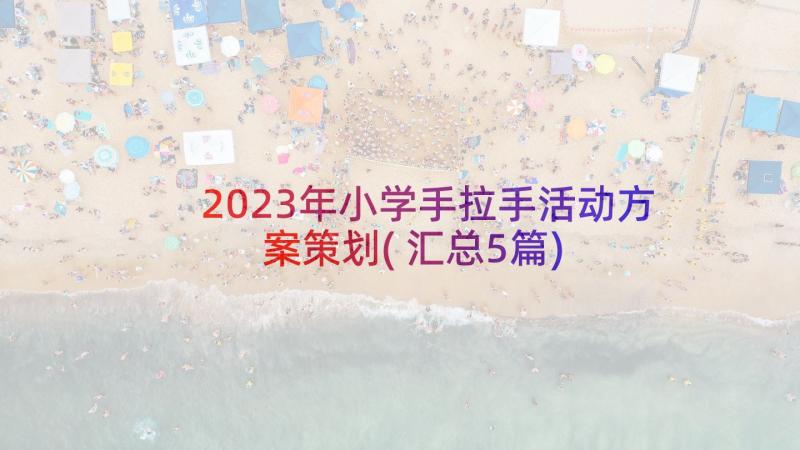 2023年小学手拉手活动方案策划(汇总5篇)