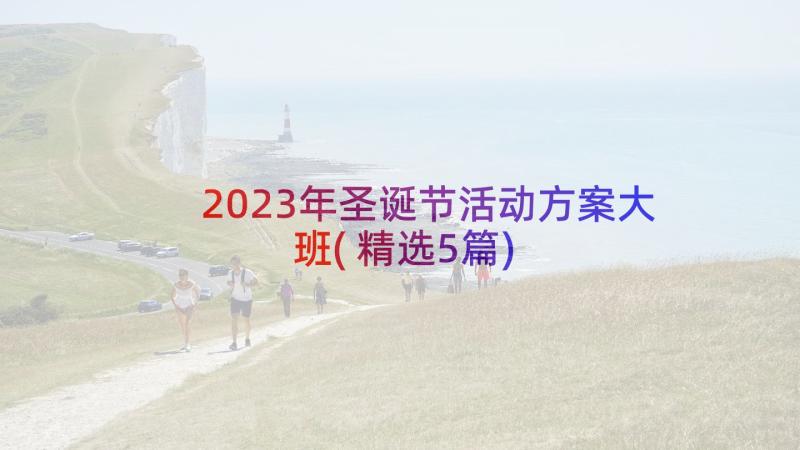 2023年圣诞节活动方案大班(精选5篇)