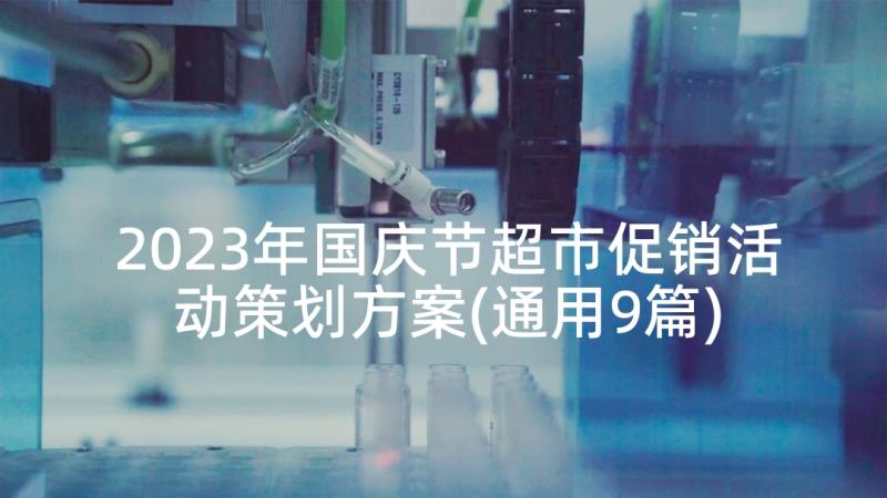 2023年国庆节超市促销活动策划方案(通用9篇)