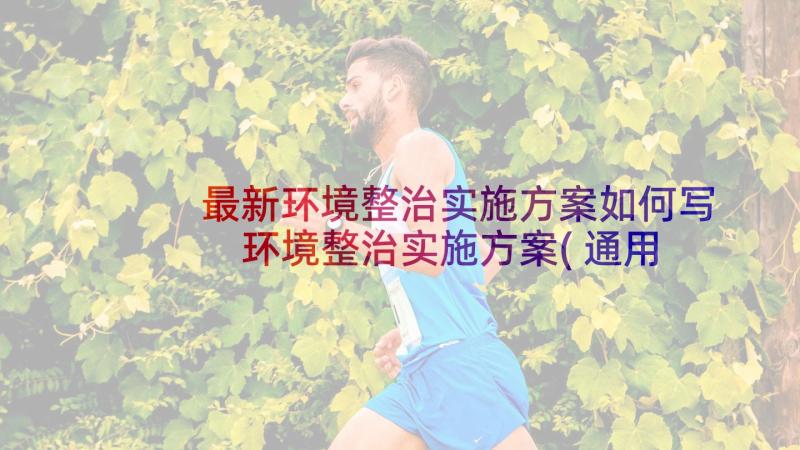 最新环境整治实施方案如何写 环境整治实施方案(通用6篇)