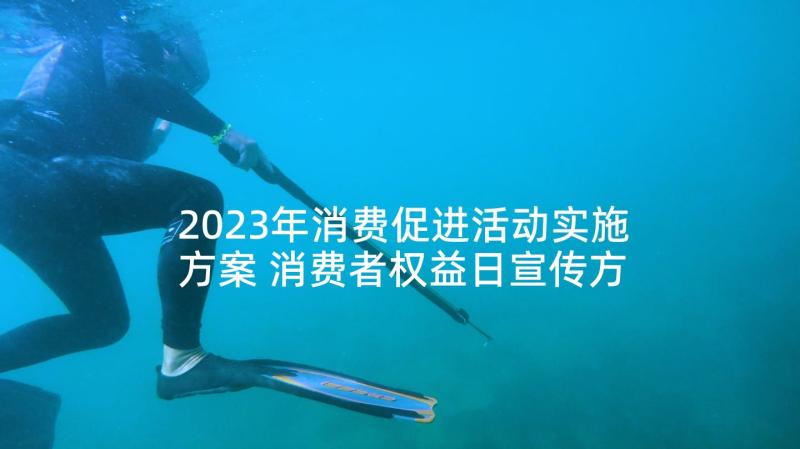 2023年消费促进活动实施方案 消费者权益日宣传方案(通用10篇)