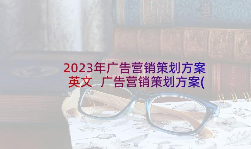 2023年广告营销策划方案英文 广告营销策划方案(通用5篇)