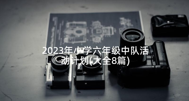 2023年小学六年级中队活动计划(大全8篇)