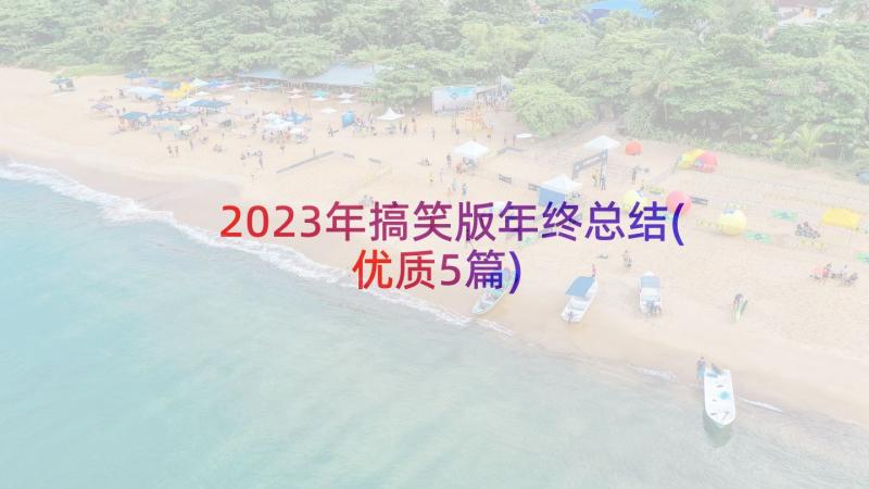 2023年搞笑版年终总结(优质5篇)