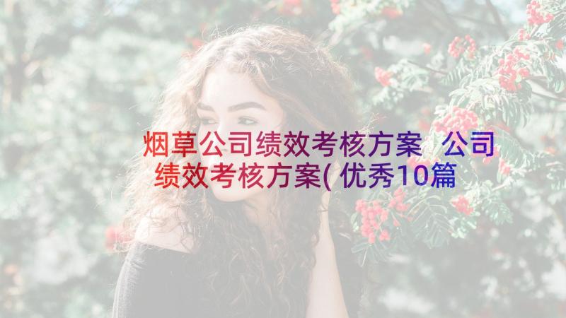 烟草公司绩效考核方案 公司绩效考核方案(优秀10篇)