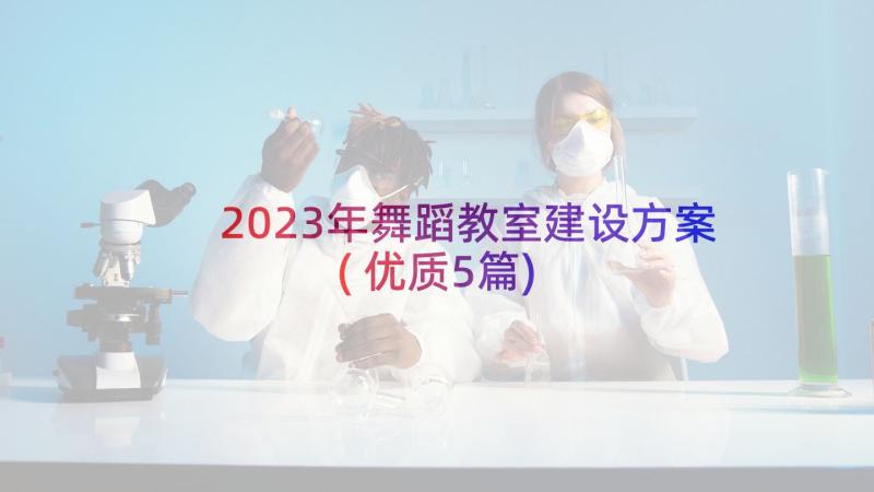 2023年舞蹈教室建设方案(优质5篇)