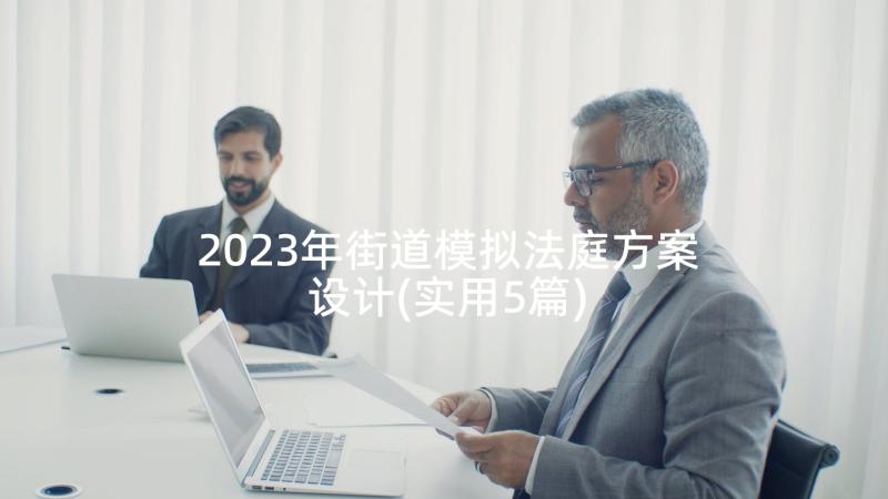 2023年街道模拟法庭方案设计(实用5篇)