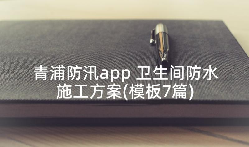 青浦防汛app 卫生间防水施工方案(模板7篇)