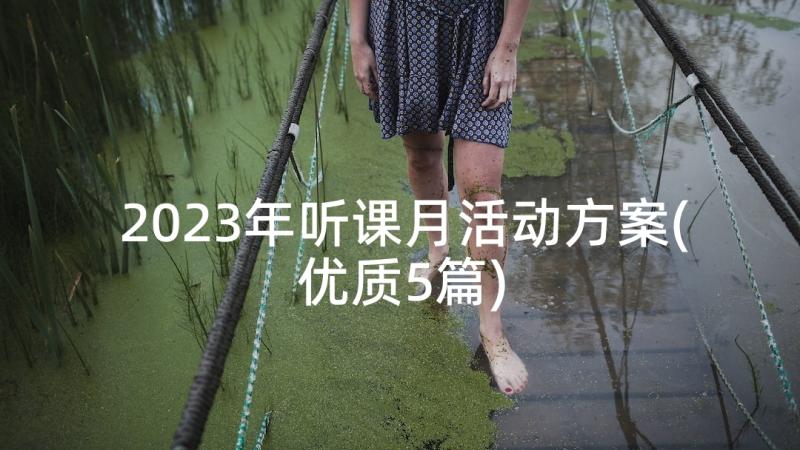 2023年听课月活动方案(优质5篇)