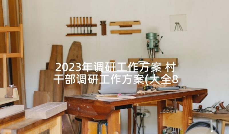 2023年调研工作方案 村干部调研工作方案(大全8篇)